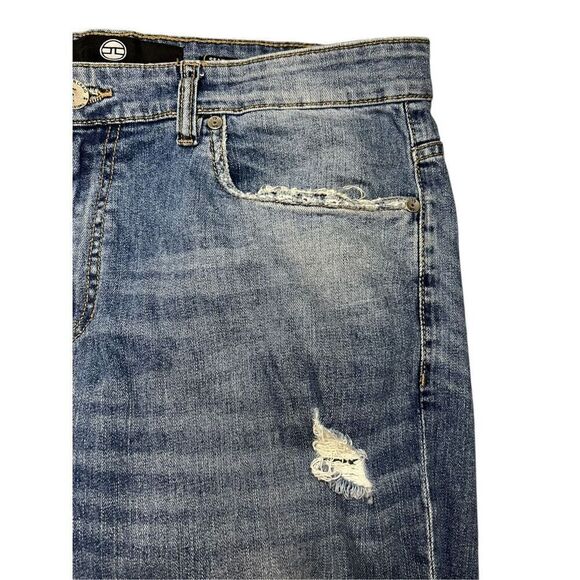 Jordan Craig Sean Men’s Distressed Denim Jeans Stretch Relaxed Fit 36/32 - Picture 4 of 8